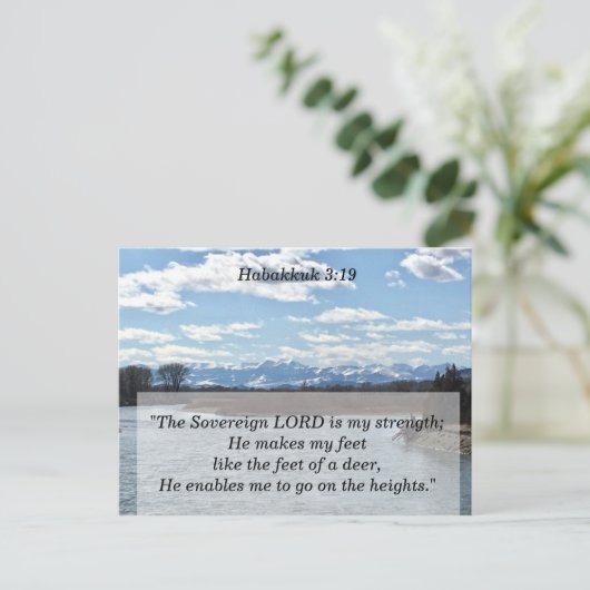 Carte Postale La Bible Le Seigneur est ma Force (Debout devant)