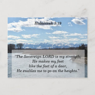 Carte Postale La Bible Le Seigneur est ma Force