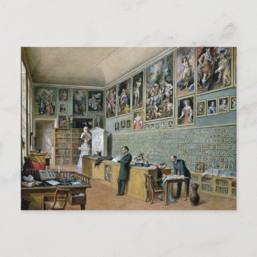 Carte Postale La bibliothèque (Devant)