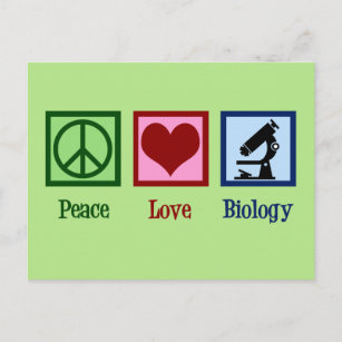 Carte Postale La biologie de l'amour pour la paix