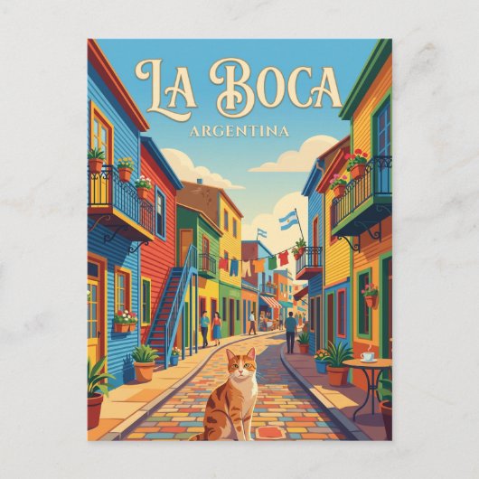 Carte Postale La Boca, Buenos Aires Argentine (Devant)