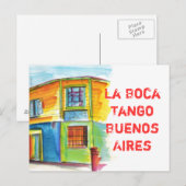 Carte Postale La Boca Tango (Devant / Derrière)