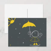 Carte Postale La bonne attitude (Devant / Derrière)