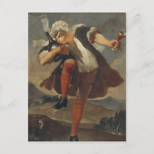 Carte Postale La Bonne Bouteille, enseigne de marchand de vin