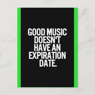 CARTE POSTALE LA BONNE MUSIQUE N'A PAS DE CITATIONS DE DATE D'EX