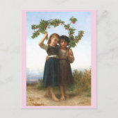 Carte Postale La Branche des cerises par William Bouguereau (Devant)