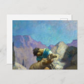 Carte Postale La brebis perdue, 1926 par Newell Convers Wyeth (Devant / Derrière)