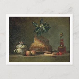 Carte Postale La Brioche ou le Dessert, 1763 (huile sur toile)