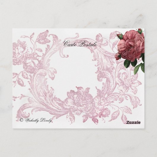 Carte Postale la cage aux oiseaux (Dos)