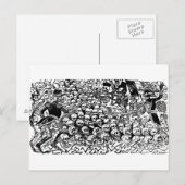 Carte Postale La Calavera Revuelta par José Guadalupe Posada (Devant / Derrière)