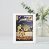 Carte Postale La Californie cet été. Voyage en train (Debout devant)