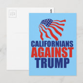 Carte Postale La Californie contre Trump (Devant / Derrière)