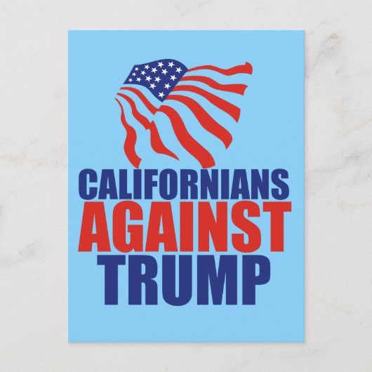 Carte Postale La Californie contre Trump (Devant)