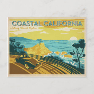 Carte Postale La Californie côtière