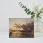 Carte Postale La Camargue, Coucher De Soleil - Félix Ziem (Debout devant)