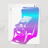 Carte Postale la caméra - teintes (Devant / Derrière)