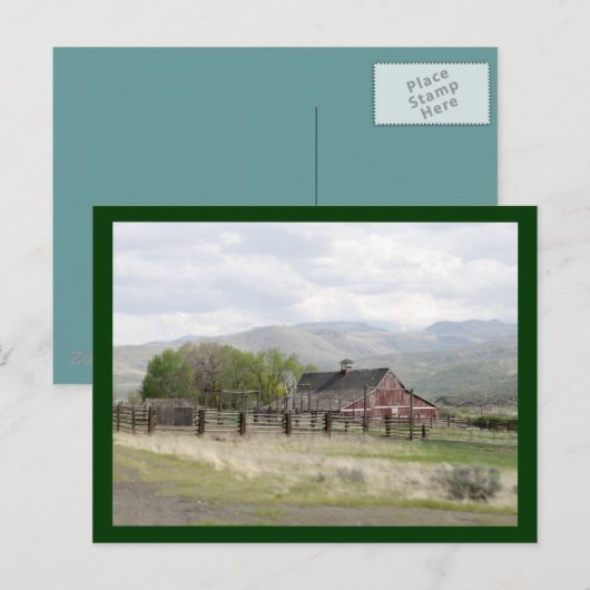 Carte Postale La campagne de l'Oregon (Devant / Derrière)