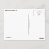 Carte Postale La campagne hivernale (Dos)