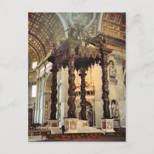 Carte Postale La canopée de Bernini au-dessus du haut autel
