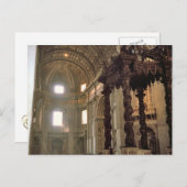 Carte Postale La canopée du Bernin, la basilique Saint-Pierre (Devant / Derrière)