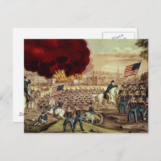 Carte Postale La capture d'Atlanta par l'armée des syndicats (Devant / Derrière)