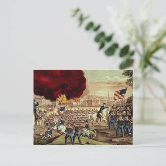 Carte Postale La capture d'Atlanta par l'armée des syndicats (Debout devant)