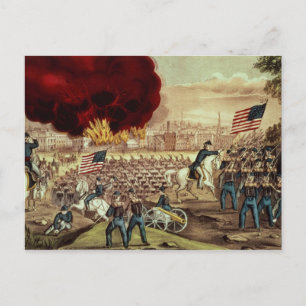 Carte Postale La capture d'Atlanta par l'armée des syndicats