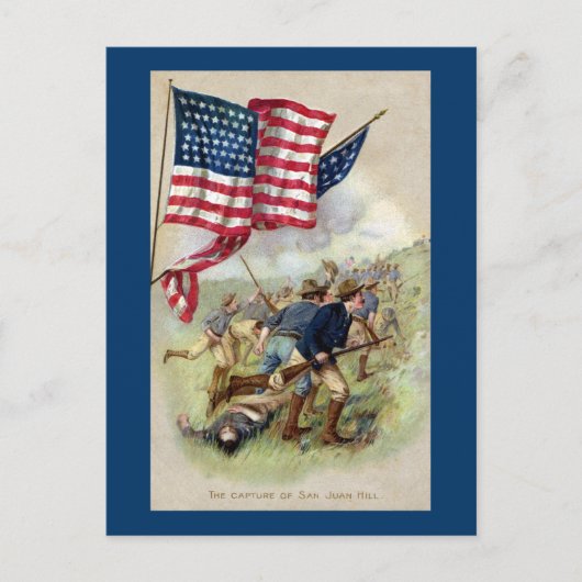 Carte Postale La capture de San Juan Hill (Devant)