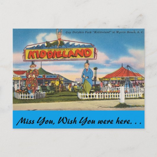 Carte Postale La Caroline du Sud, Kiddieland, Myrtle Beach (Devant)