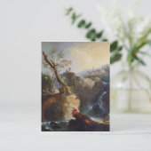 Carte Postale La cascade, 1773 (Debout devant)