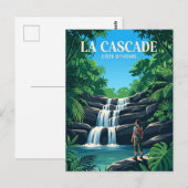 Carte Postale La Cascade Côte d'Ivoire (Devant / Derrière)