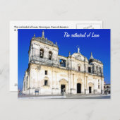 Carte Postale La cathédrale de Léon (Devant / Derrière)