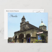 Carte Postale la cathédrale de manila (Devant / Derrière)