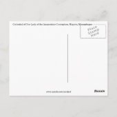 Carte Postale la cathédrale de maputo (Dos)