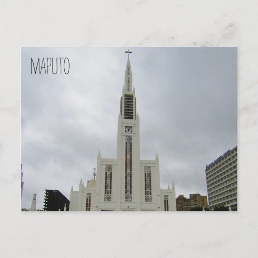 Carte Postale la cathédrale de maputo blanc (Devant)