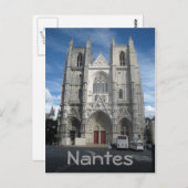 Carte Postale La cathédrale de Nantes (Devant / Derrière)
