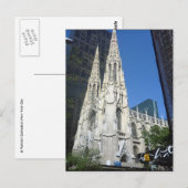Carte Postale la cathédrale ny (Devant / Derrière)
