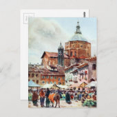 Carte Postale La Cathédrale, Pavie (Devant / Derrière)