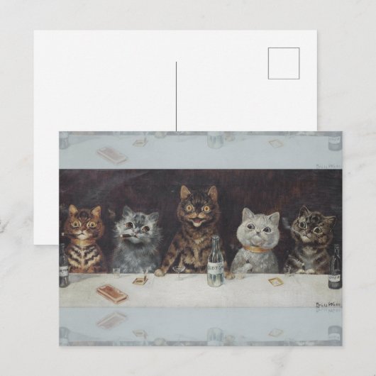 Carte Postale La célébration de la licence du chat (Devant / Derrière)