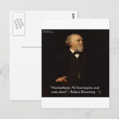 Carte Postale La célèbre citation sur la maternité de Robert Bro (Devant / Derrière)