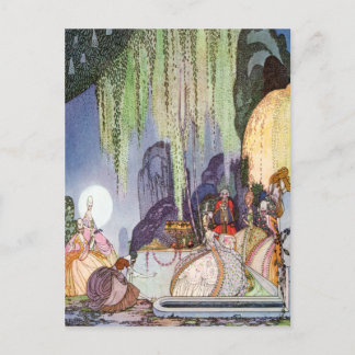 Carte Postale La Cendrillon de Kay Nielsen au bal