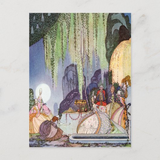Carte Postale La Cendrillon de Kay Nielsen au bal (Devant)
