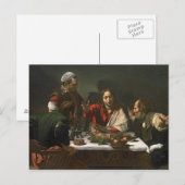 Carte Postale La Cène à Emmaüs, 1601 2 (Devant / Derrière)