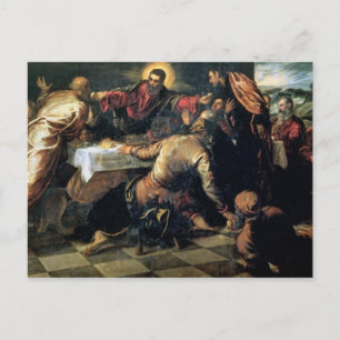 Carte Postale La Cène à Emmaüs (huile sur toile)