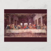 Carte Postale La Cène de Léonard de Vinci (Devant)