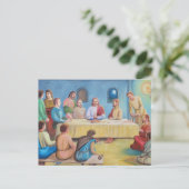 Carte Postale La Cène : Jésus et les disciples (Debout devant)