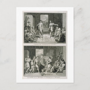 Carte Postale La Cérémonie Mariage et la Manière de Divorce en