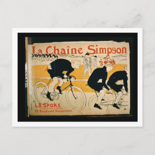 Carte Postale "La Chaîne Simpson", Paris (litho couleur)