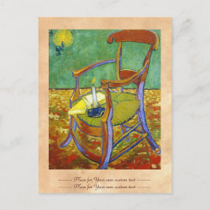Carte Postale La chaise de Gauguin vincent van gogh peinture