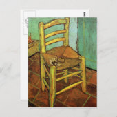 Carte Postale La chaise de Vincent avec son tuyau par Vincent va (Devant / Derrière)